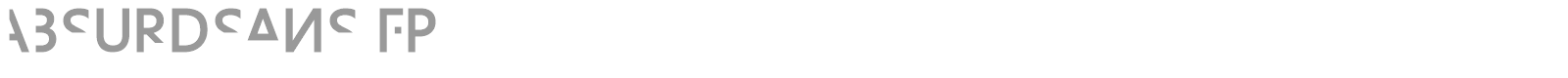AbsurdSans font preview